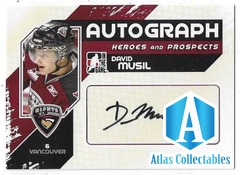 2010-11 ITG Heroes and Prospects Auto #ADM David Musil